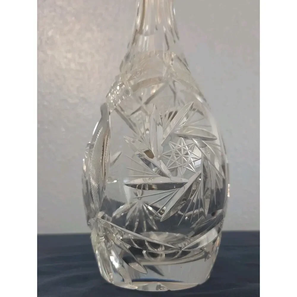 Vintage Lausitzer 24% Lead Crystal Decanter Made in German Democratic Republic